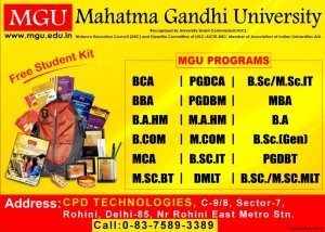 Mahatma Gandhi University: Admission Open